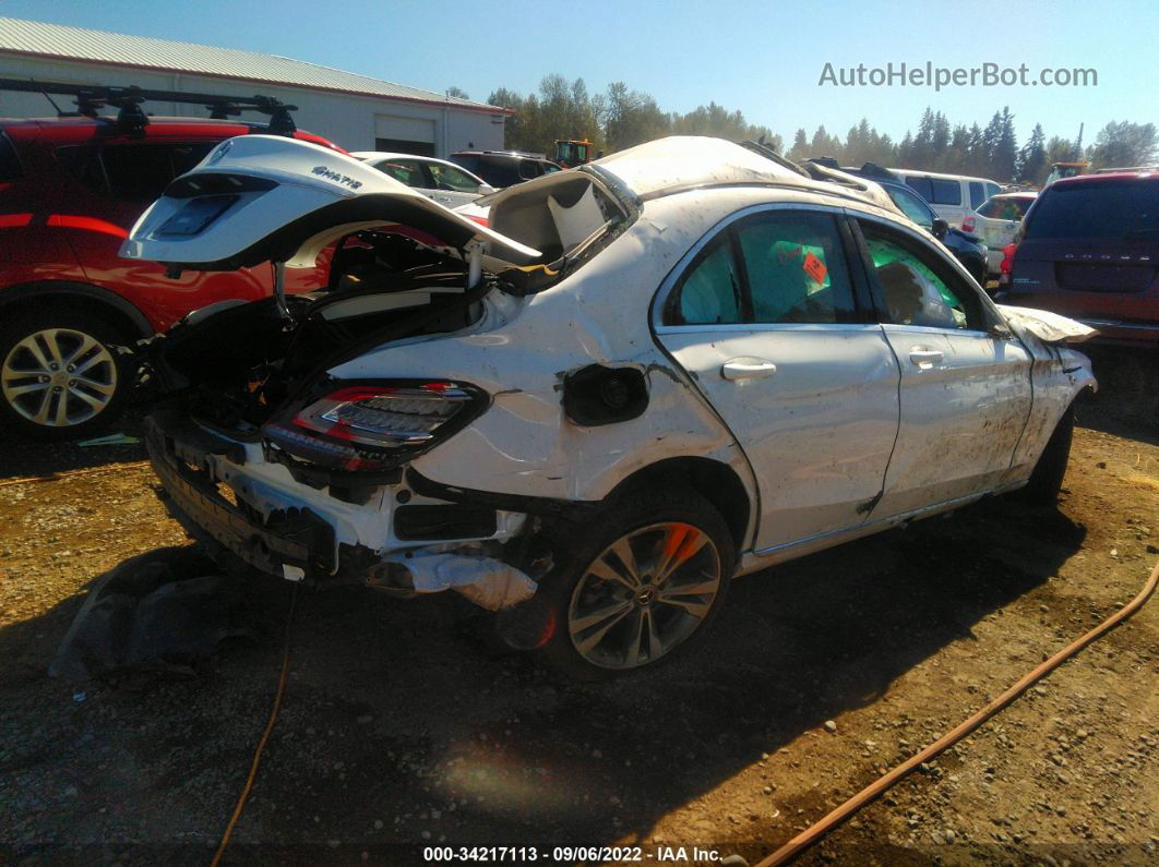 2019 Mercedes-benz C 300 4matic White vin: WDDWF8EBXKR458621