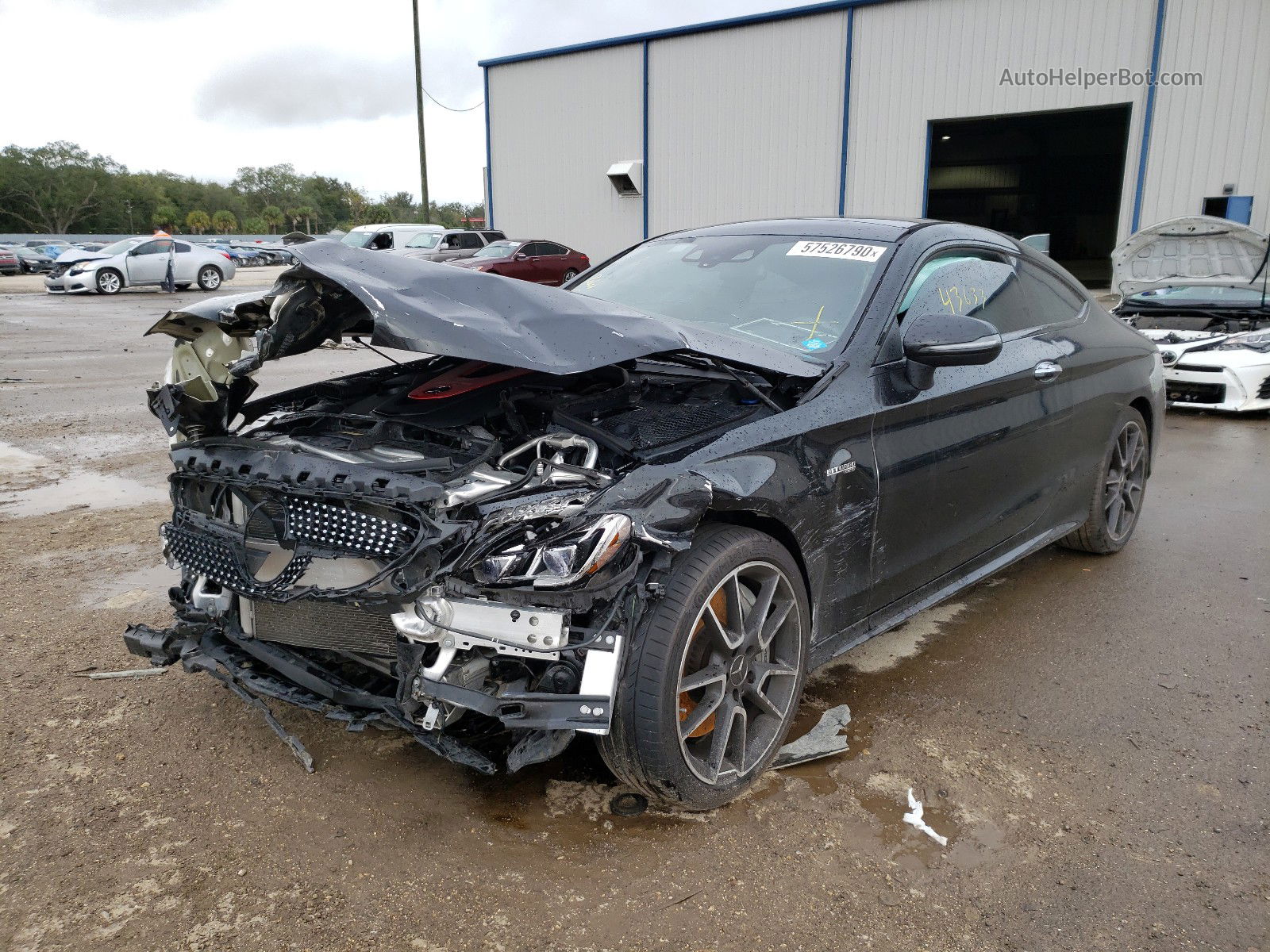 2017 Mercedes-benz C 43 4matic Amg Black vin: WDDWJ6EB0HF485128