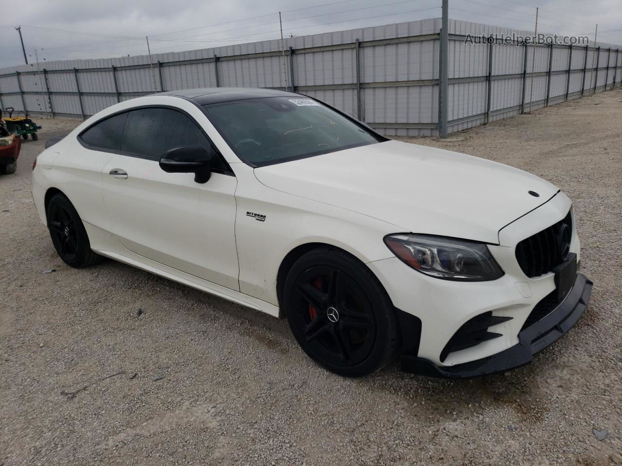 2019 Mercedes-benz C 43 Amg White vin: WDDWJ6EB2KF803824