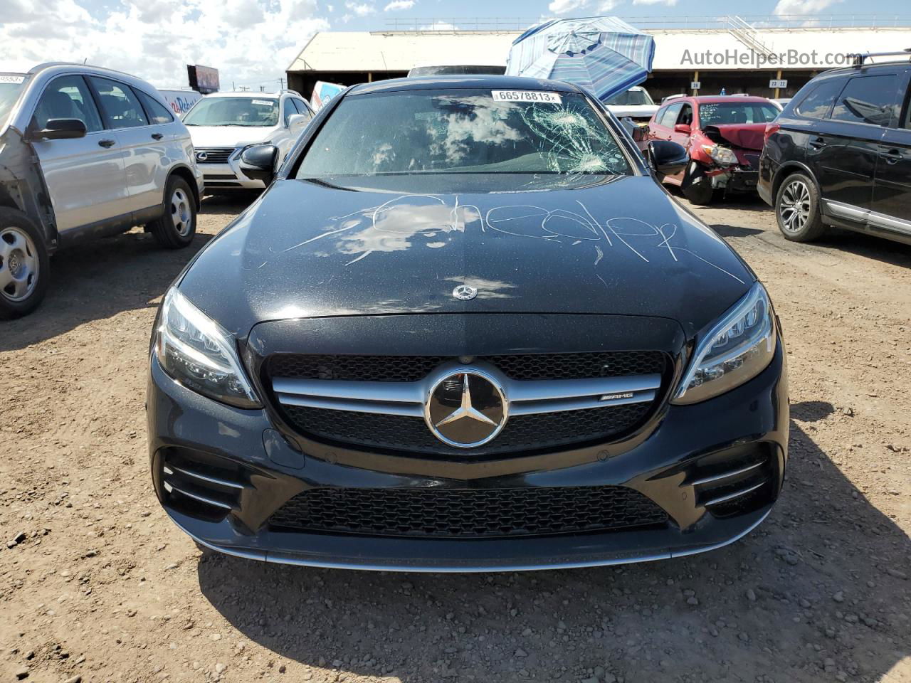 2019 Mercedes-benz C 43 Amg Black vin: WDDWJ6EBXKF806406