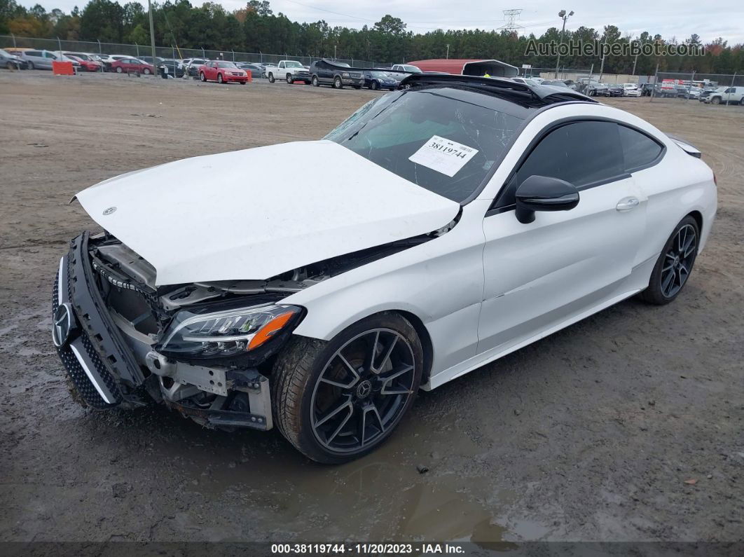 2019 Mercedes-benz C 300   White vin: WDDWJ8DB2KF837159