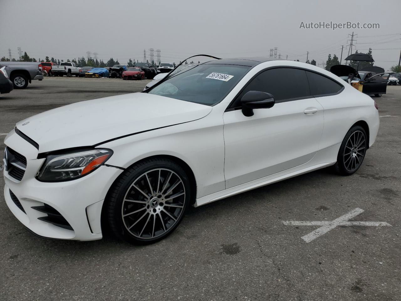 2019 Mercedes-benz C 300 White vin: WDDWJ8DB3KF826865