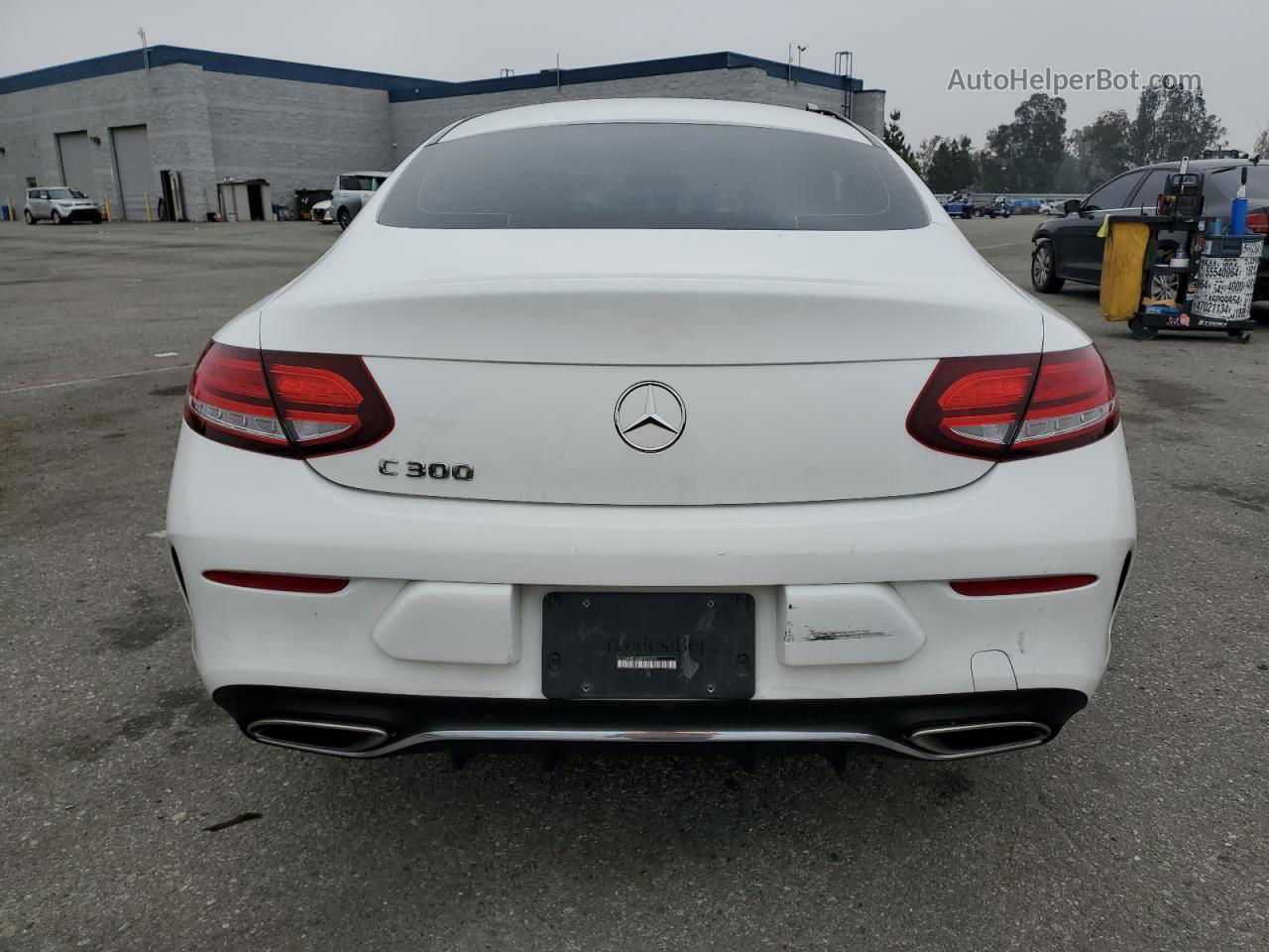 2019 Mercedes-benz C 300 White vin: WDDWJ8DB3KF826865