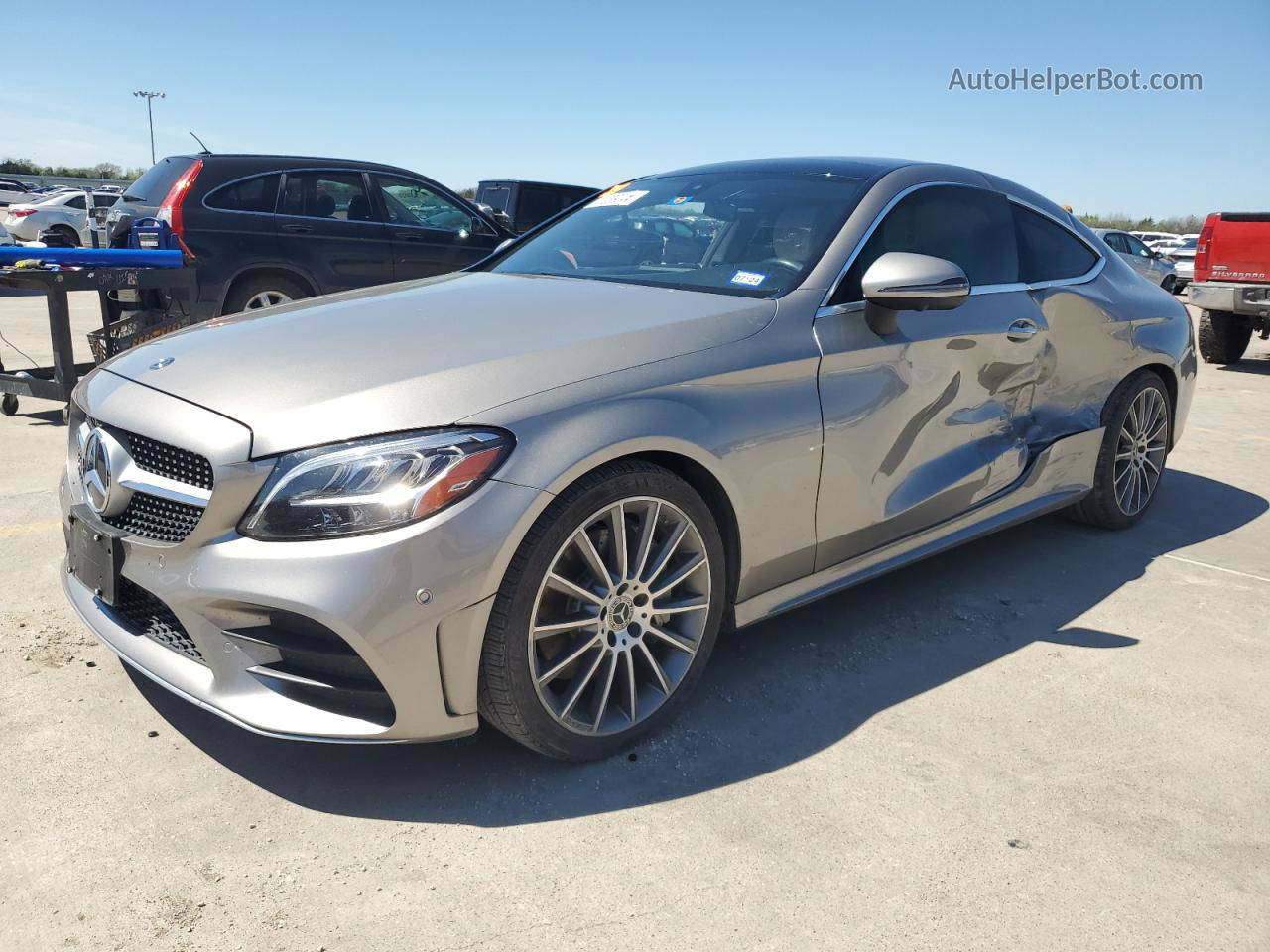 2019 Mercedes-benz C 300 Silver vin: WDDWJ8DB8KF925651