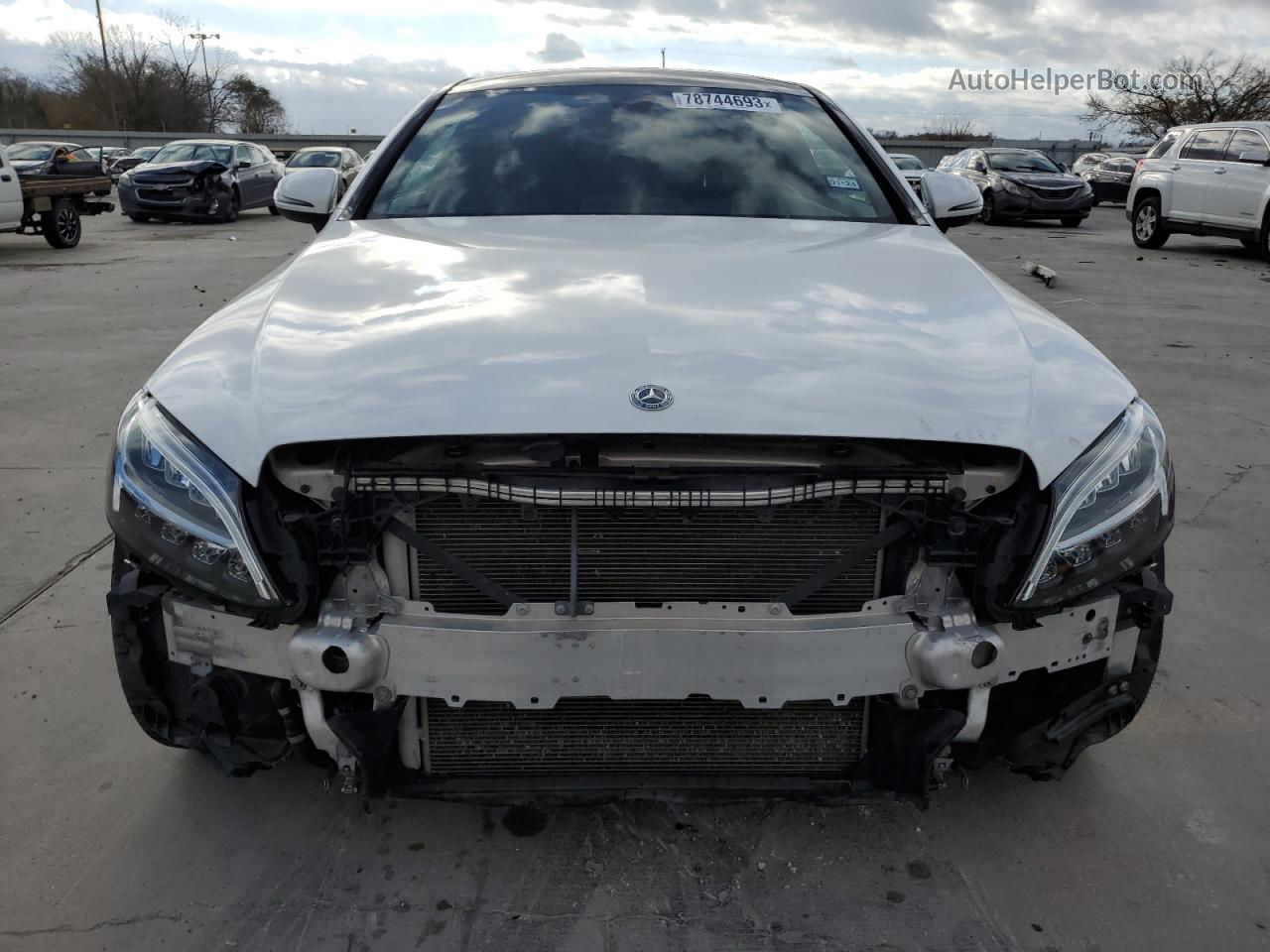 2019 Mercedes-benz C 300 White vin: WDDWJ8DBXKF840701