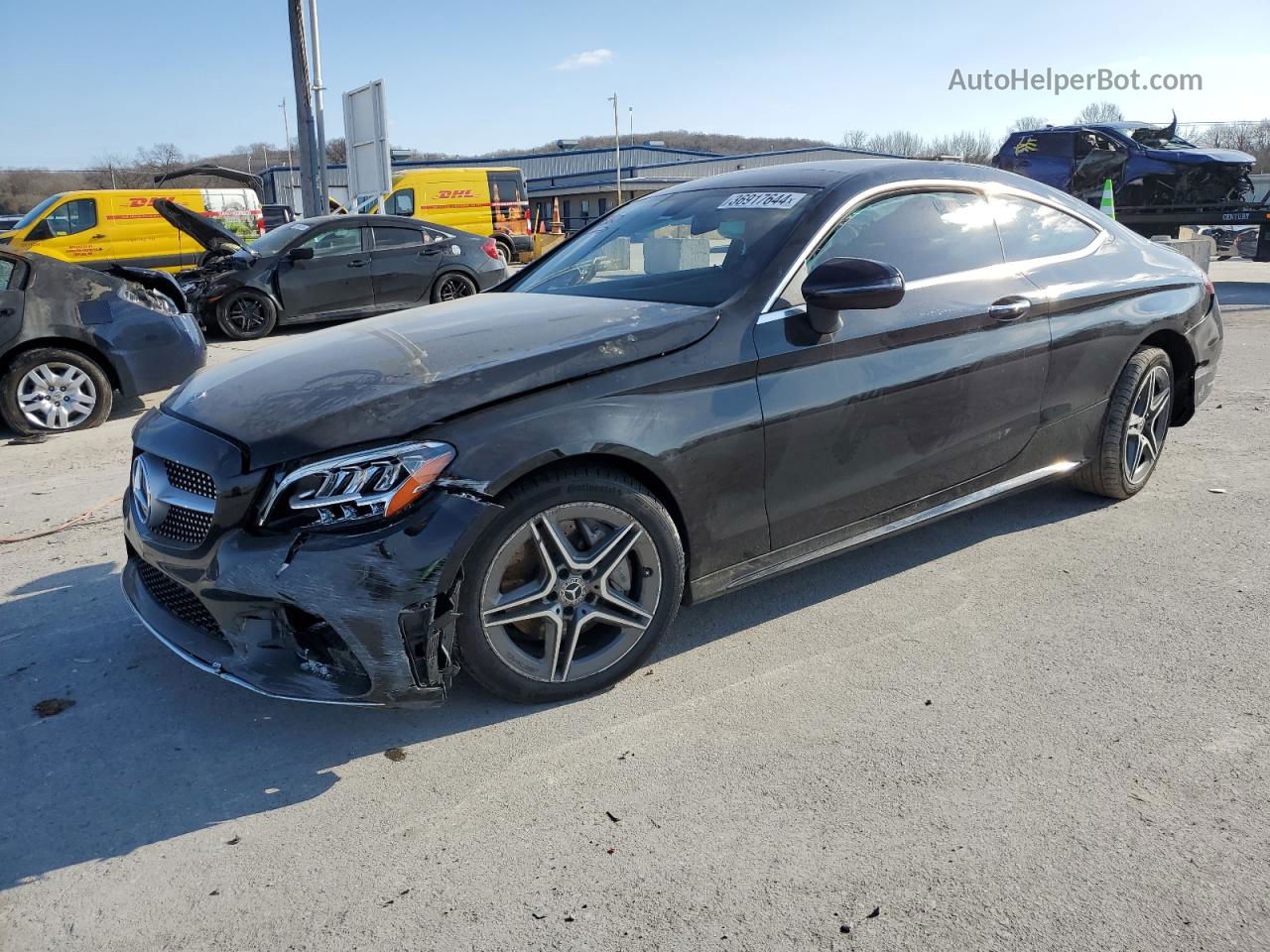 2019 Mercedes-benz C 300 4matic Black vin: WDDWJ8EB2KF816519