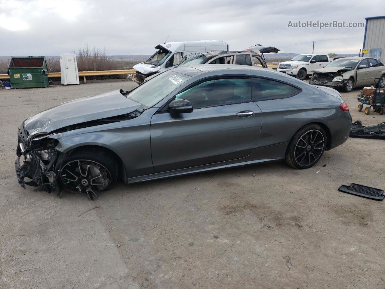 2019 Mercedes-benz C 300 4matic Charcoal vin: WDDWJ8EB5KF834190