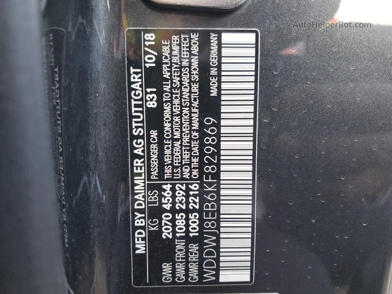 2019 Mercedes-benz C 300 4matic Черный vin: WDDWJ8EB6KF829869