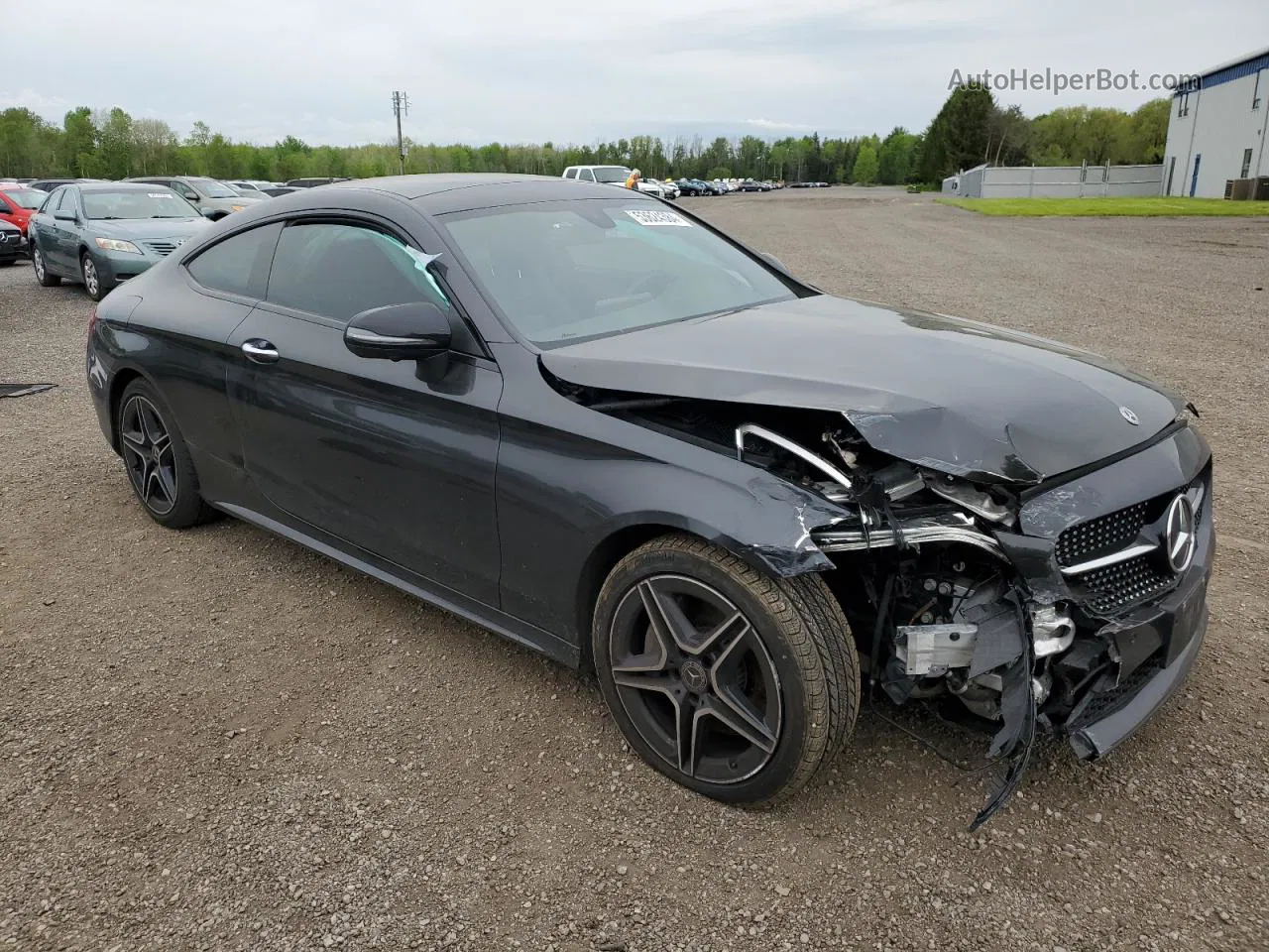 2019 Mercedes-benz C 300 4matic Серый vin: WDDWJ8EB7KF929639