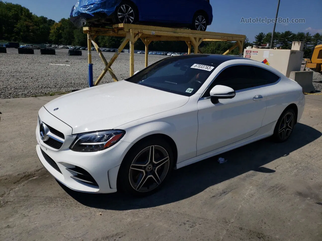 2019 Mercedes-benz C 300 4matic Белый vin: WDDWJ8EB8KF860993