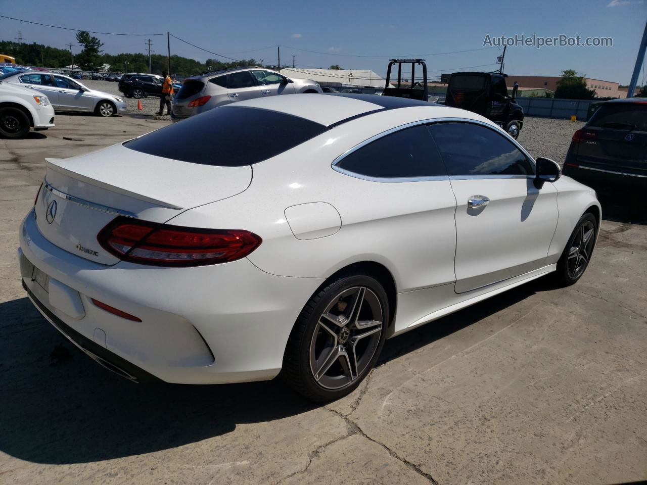 2019 Mercedes-benz C 300 4matic White vin: WDDWJ8EB8KF860993