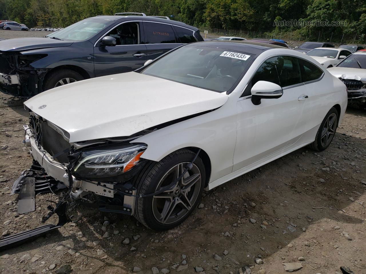 2019 Mercedes-benz C 300 4matic White vin: WDDWJ8EBXKF773547