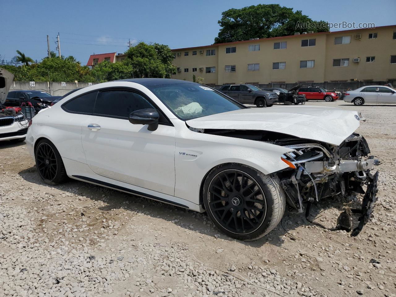 2019 Mercedes-benz C 63 Amg White vin: WDDWJ8GB5KF855845