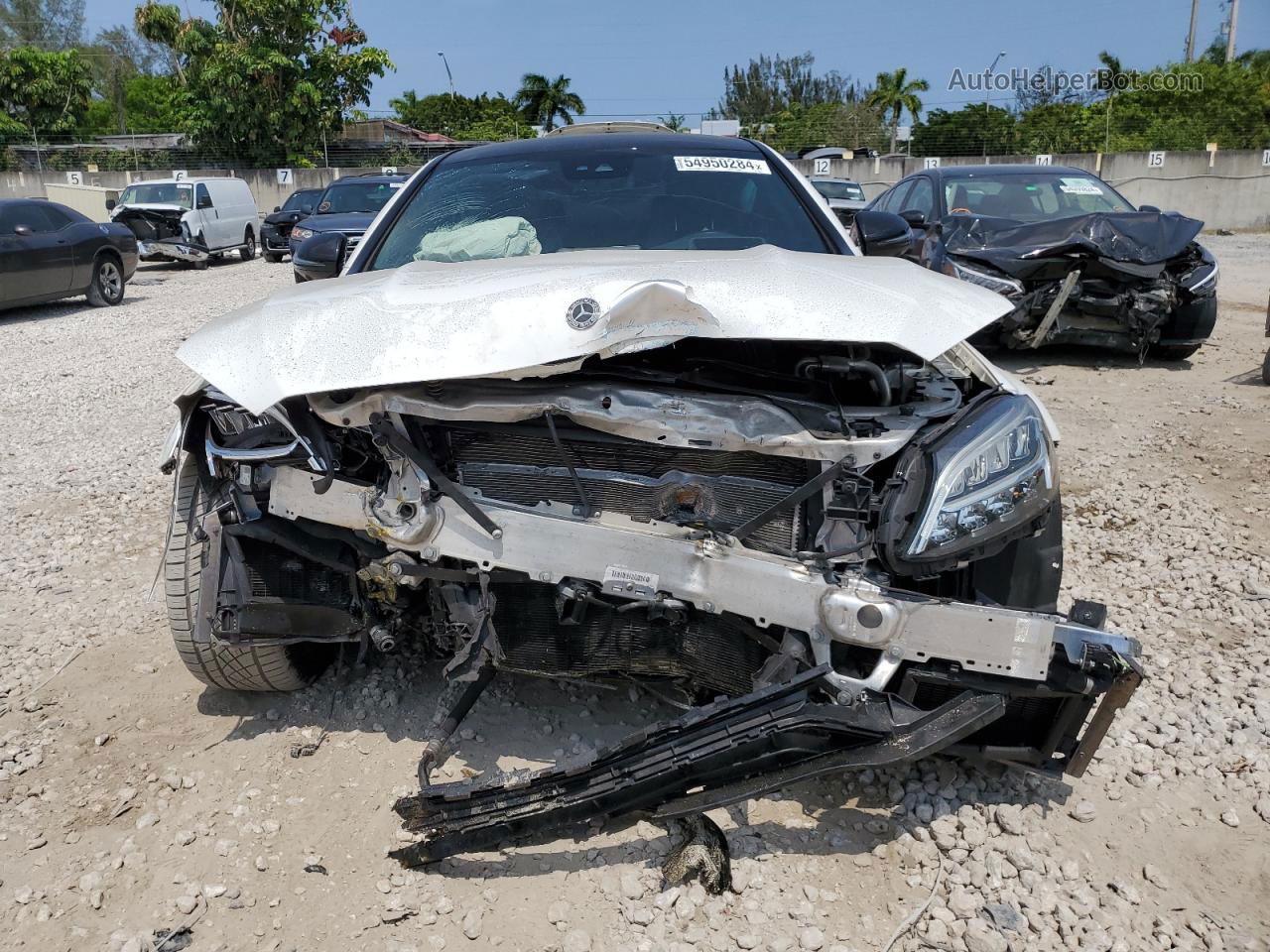 2019 Mercedes-benz C 63 Amg White vin: WDDWJ8GB5KF855845