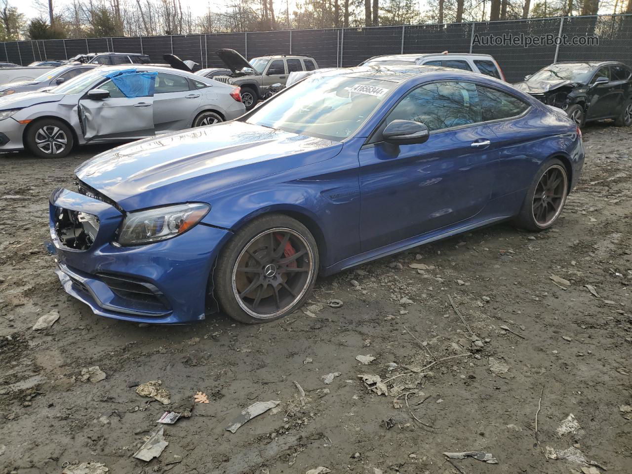 2019 Mercedes-benz C 63 Amg-s Blue vin: WDDWJ8HB3KF931738