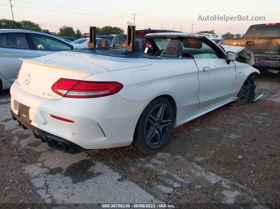 2019 Mercedes-benz C-class Amg C 43 White vin: WDDWK6EBXKF842688