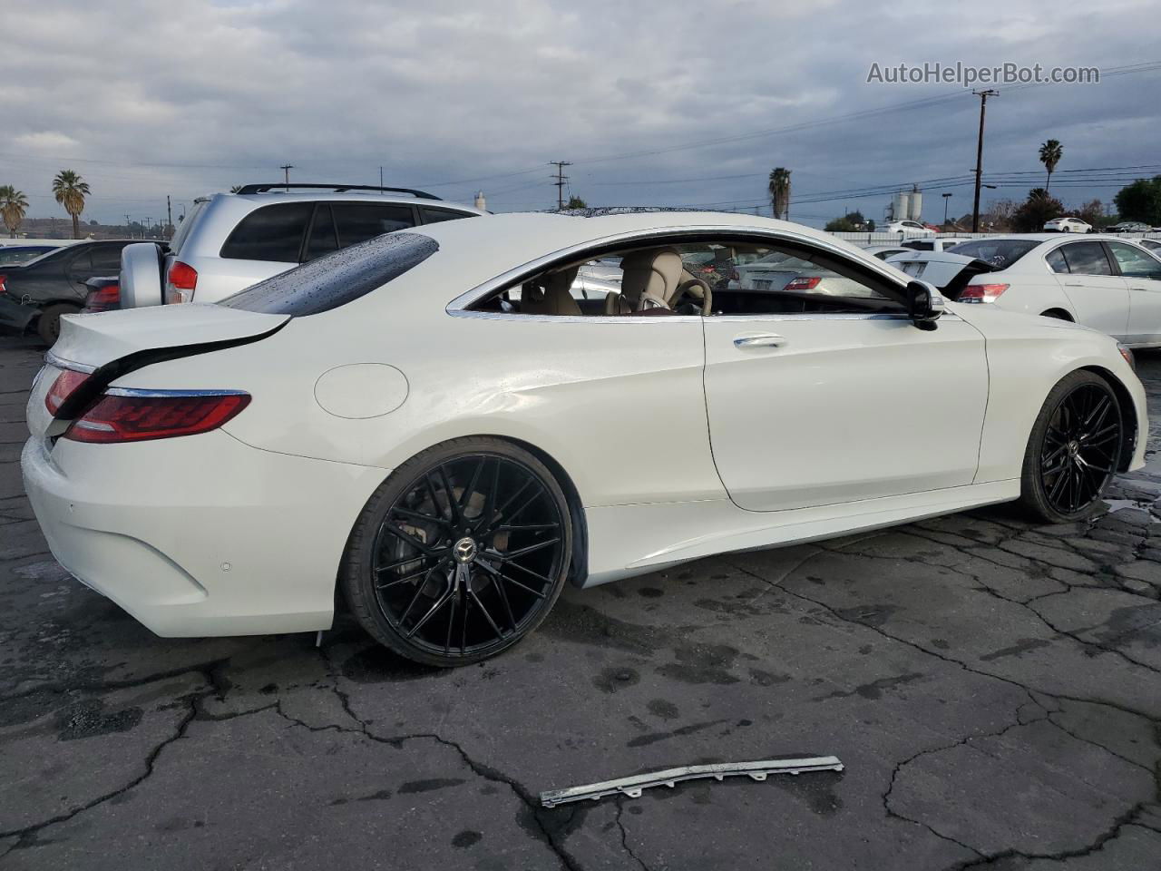 2019 Mercedes-benz S 560 4matic White vin: WDDXJ8GB4KA036293