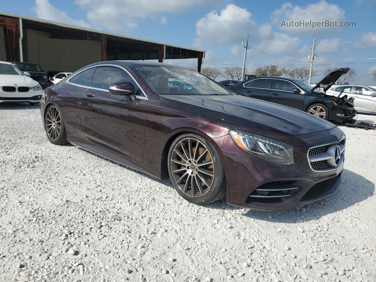 2019 Mercedes-benz S 560 4matic Purple vin: WDDXJ8GBXKA038906