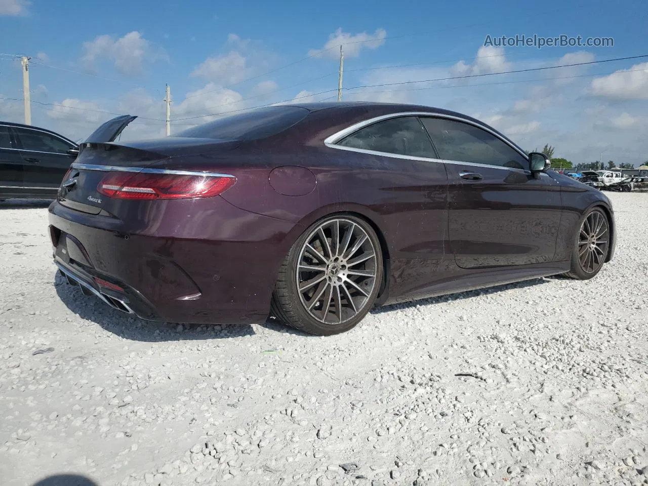 2019 Mercedes-benz S 560 4matic Purple vin: WDDXJ8GBXKA038906