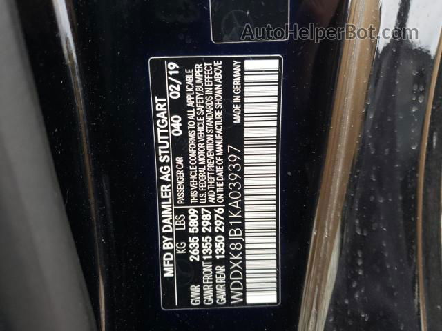 2019 Mercedes-benz S 63 Amg Black vin: WDDXK8JB1KA039397