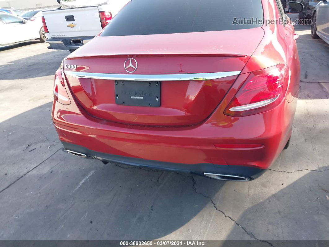 2019 Mercedes-benz E 300   Red vin: WDDZF4JB1KA525892