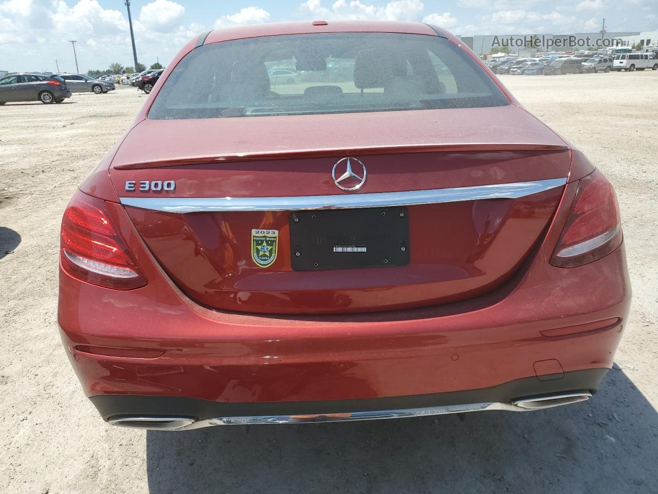 2019 Mercedes-benz E 300 Красный vin: WDDZF4JB3KA518698