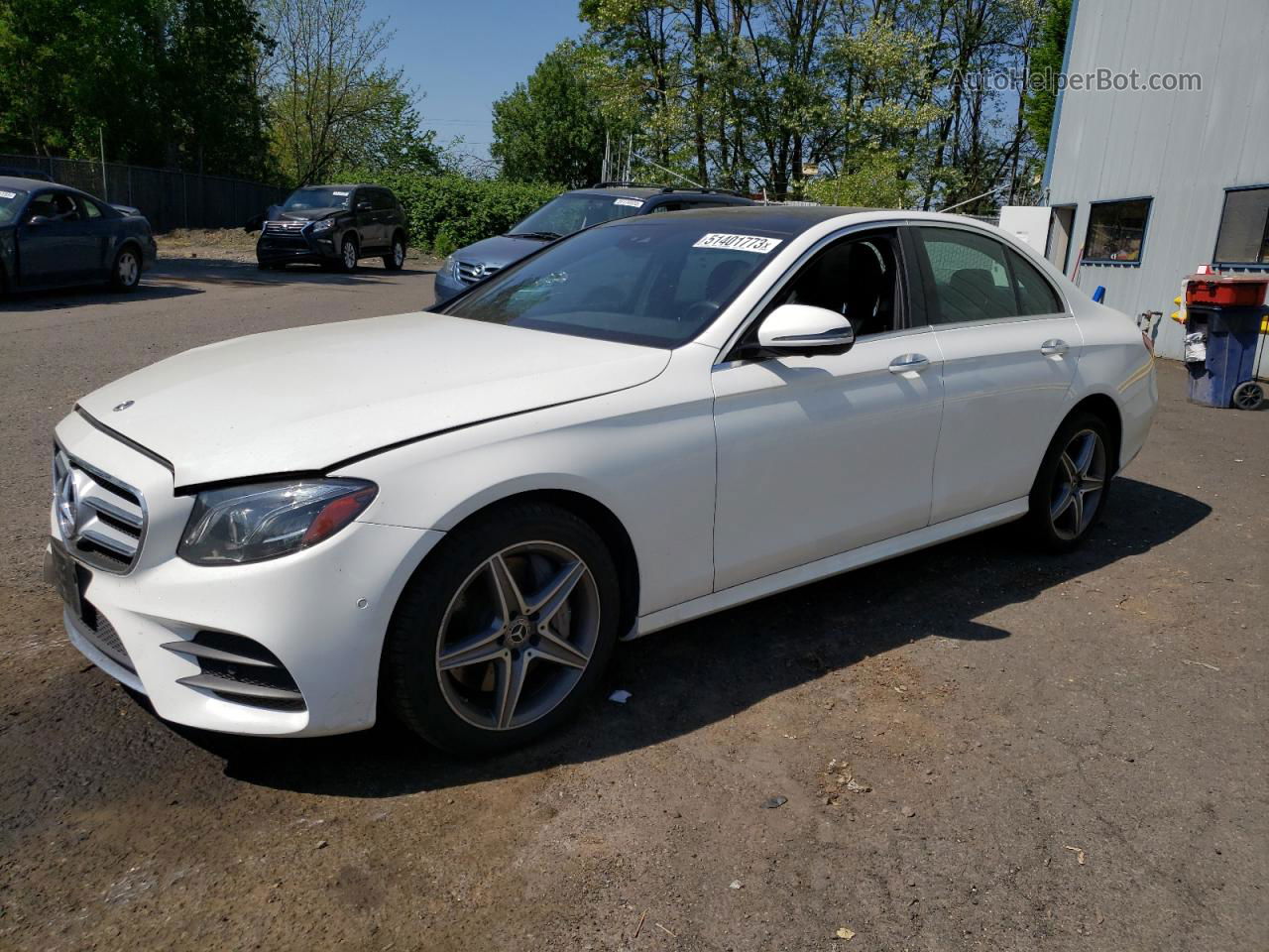 2019 Mercedes-benz E 300 White vin: WDDZF4JB3KA551975