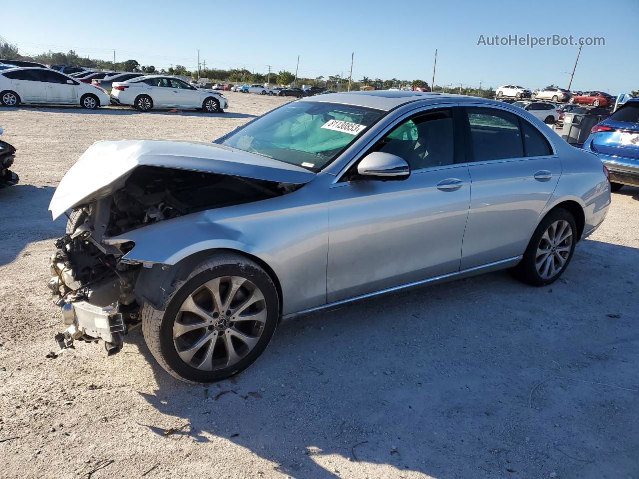 2019 Mercedes-benz E 300 Silver vin: WDDZF4JB3KA614041