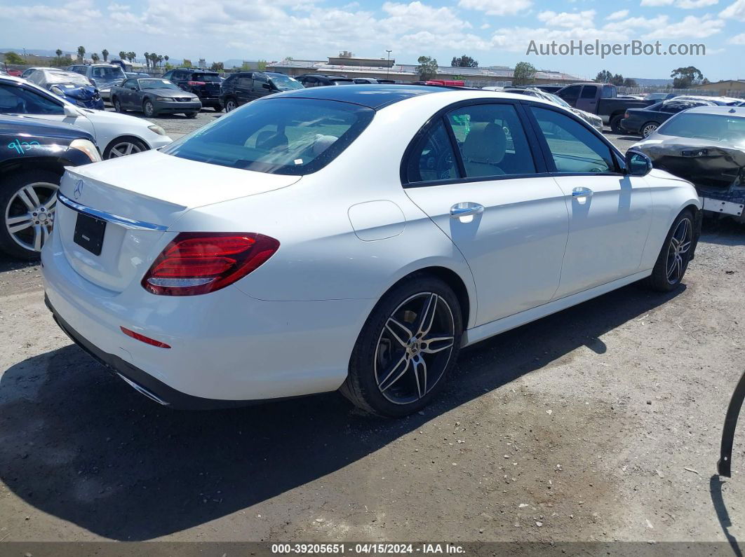 2019 Mercedes-benz E 300   White vin: WDDZF4JB7KA601311