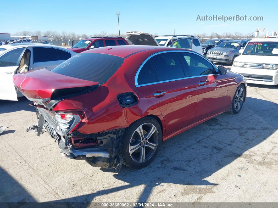 2019 Mercedes-benz E 300   Red vin: WDDZF4JB7KA658026