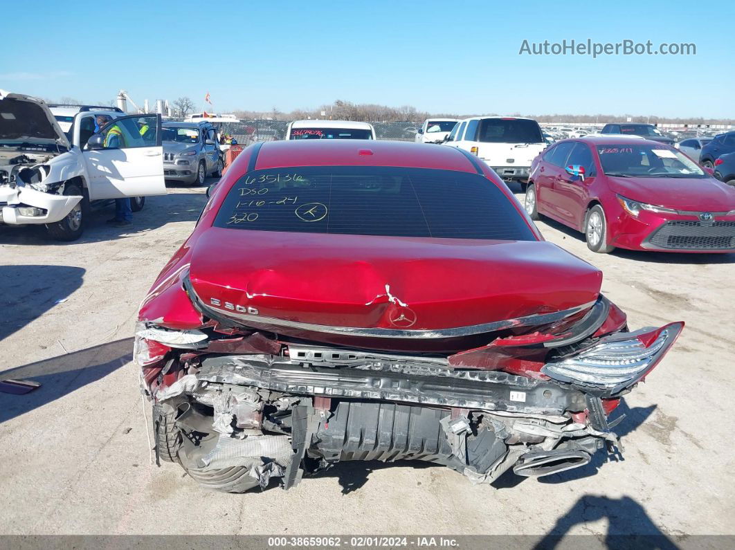 2019 Mercedes-benz E 300   Red vin: WDDZF4JB7KA658026