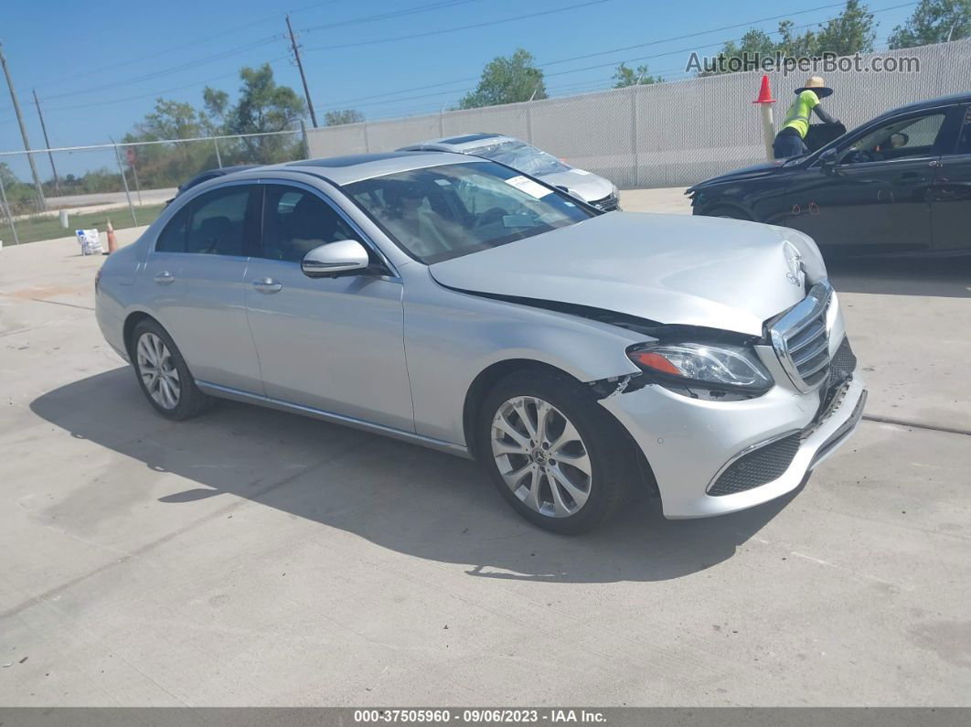 2019 Mercedes-benz E-class E 300 Silver vin: WDDZF4JB9KA489868