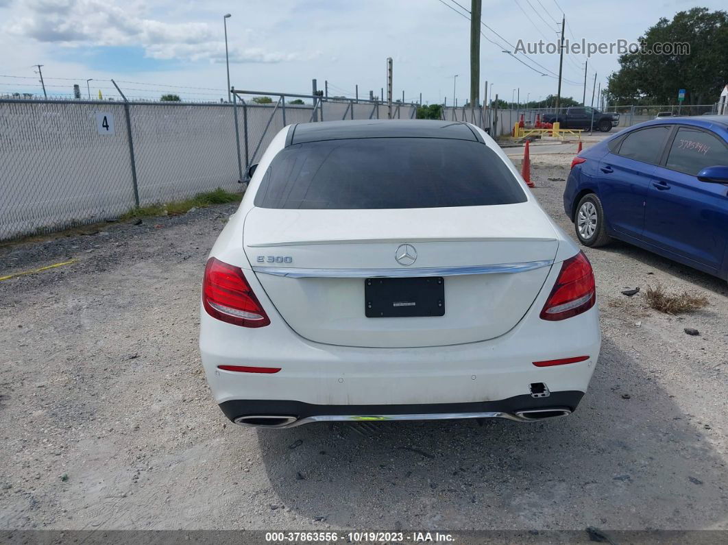 2019 Mercedes-benz E-class E 300 White vin: WDDZF4JB9KA574709