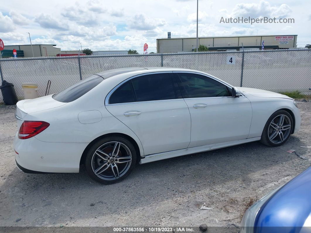 2019 Mercedes-benz E-class E 300 White vin: WDDZF4JB9KA574709