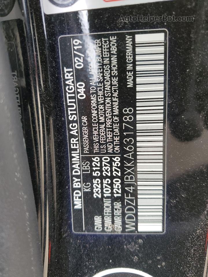 2019 Mercedes-benz E 300 Black vin: WDDZF4JBXKA631788