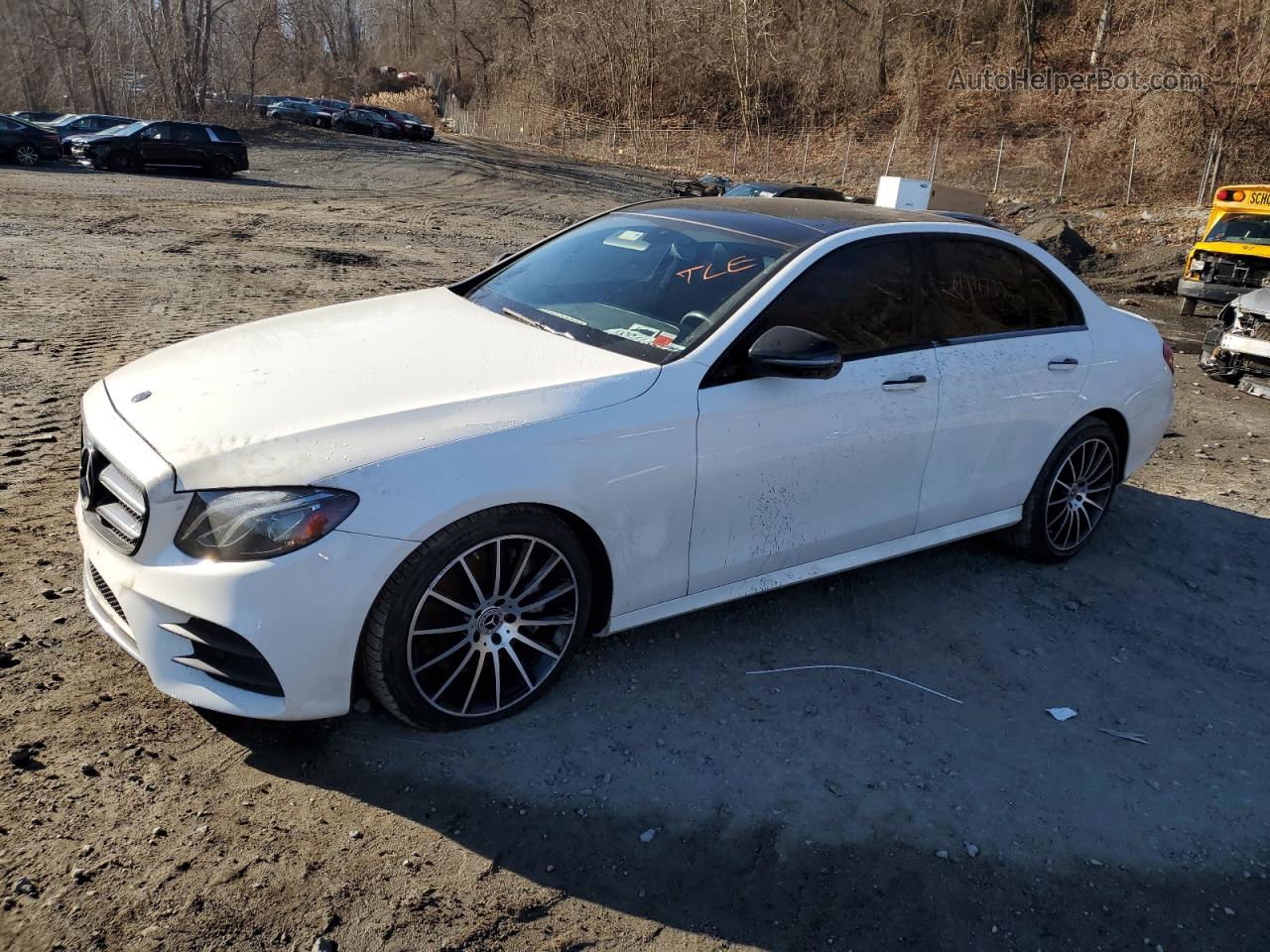 2019 Mercedes-benz E 300 4matic White vin: WDDZF4KB0KA550653