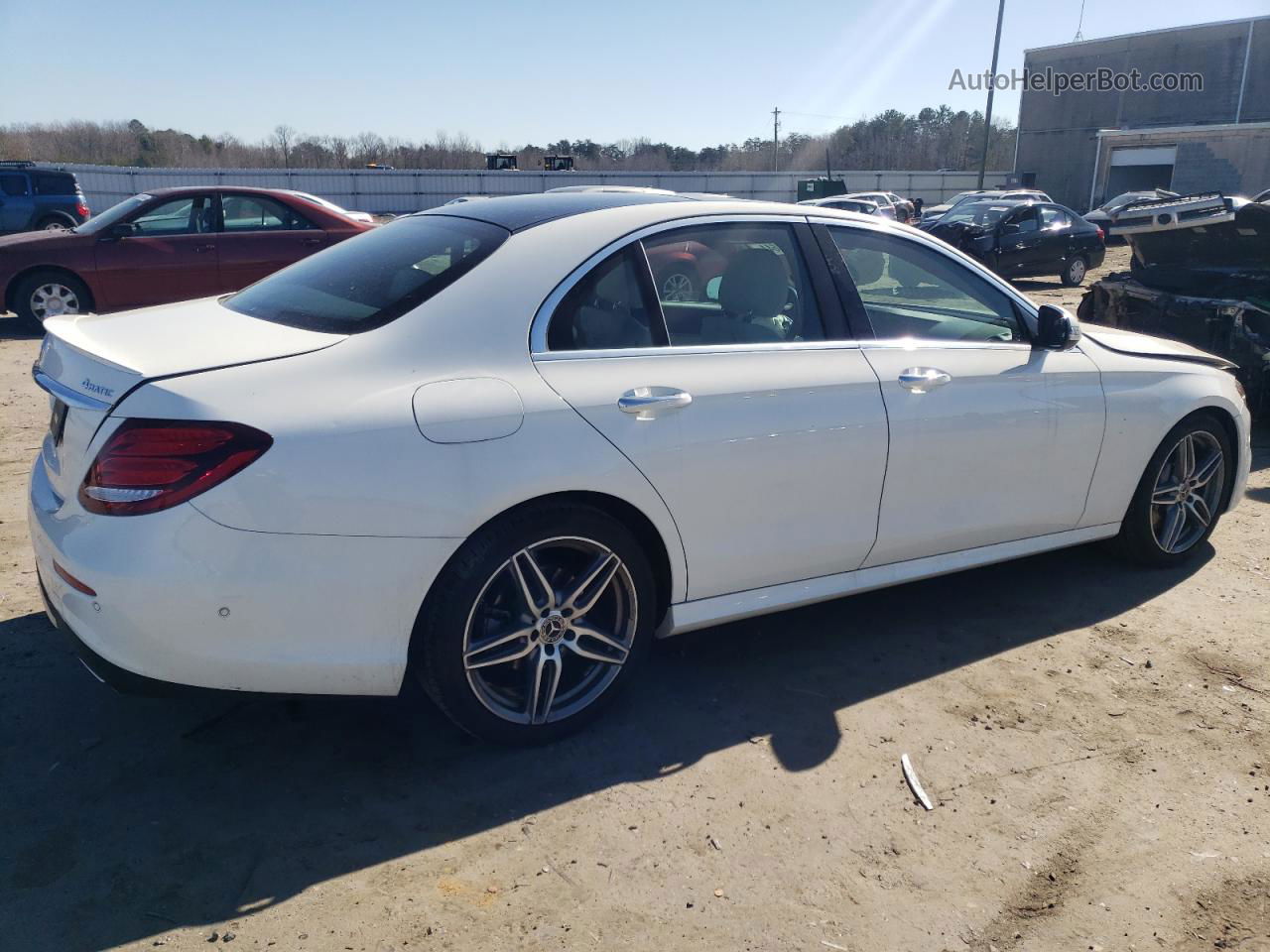 2019 Mercedes-benz E 300 4matic White vin: WDDZF4KB0KA649926