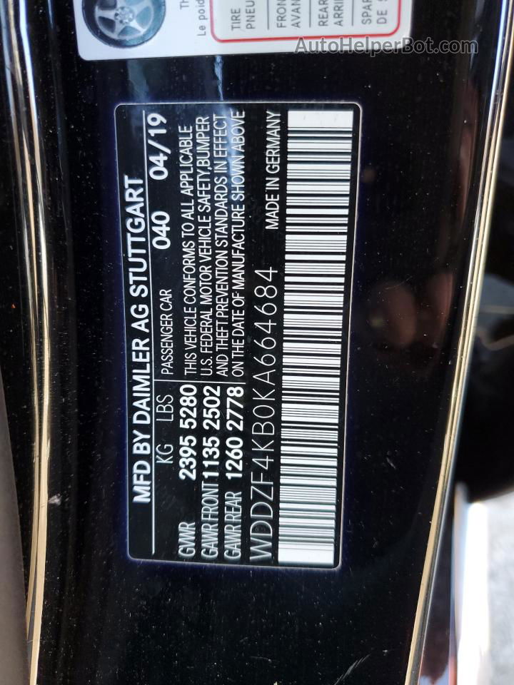 2019 Mercedes-benz E 300 4matic Black vin: WDDZF4KB0KA664684