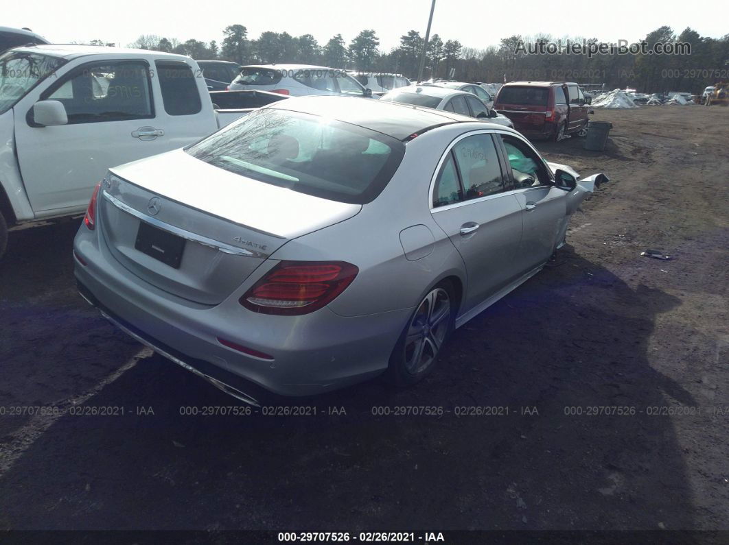 2017 Mercedes-benz E-class E 300 Silver vin: WDDZF4KB1HA125693