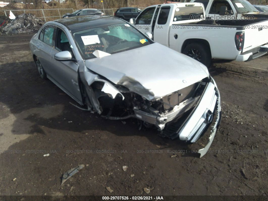 2017 Mercedes-benz E-class E 300 Silver vin: WDDZF4KB1HA125693