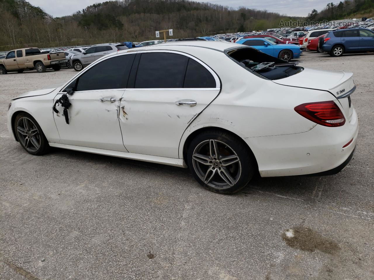 2019 Mercedes-benz E 300 4matic White vin: WDDZF4KB2KA501308