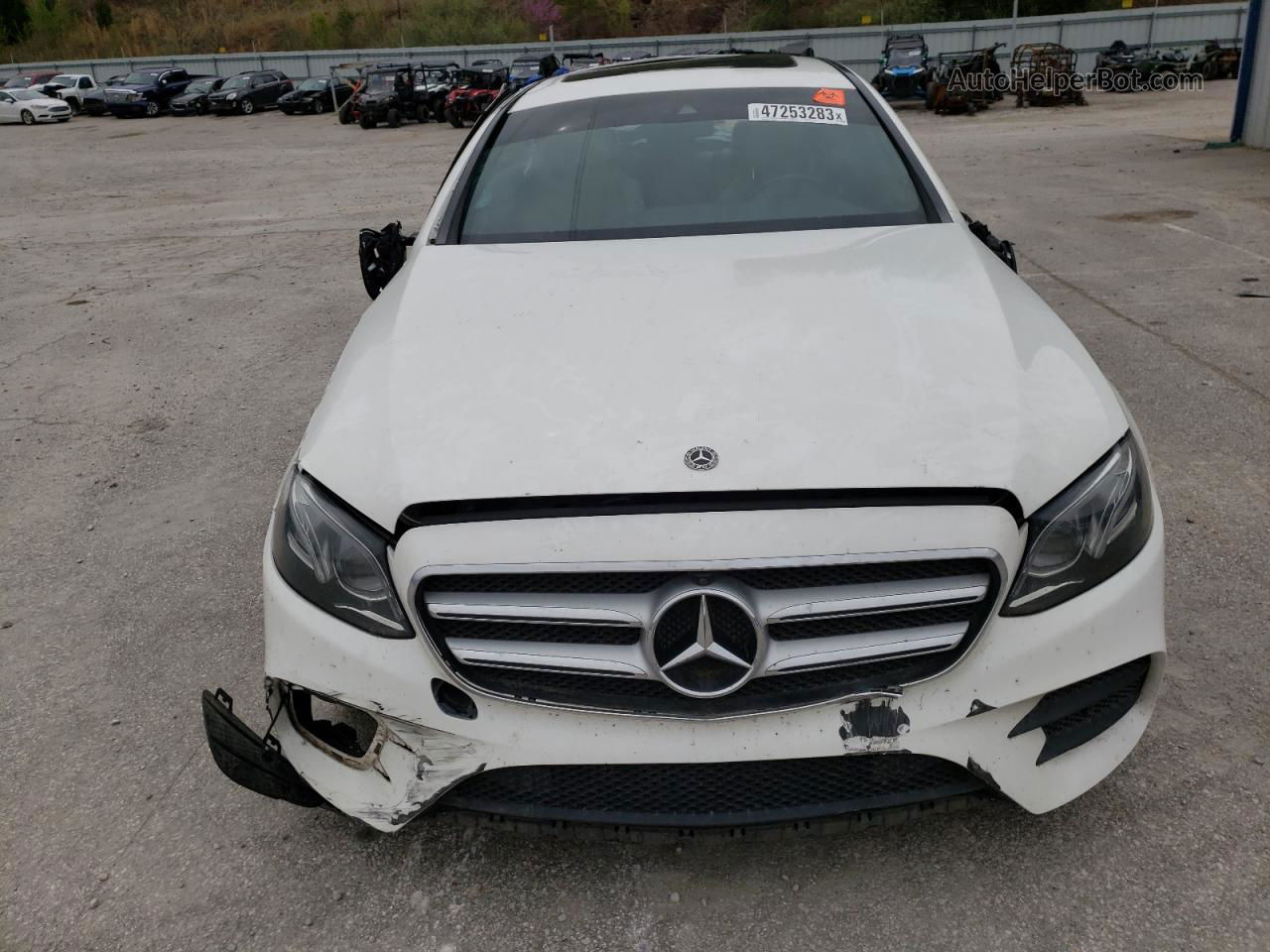 2019 Mercedes-benz E 300 4matic White vin: WDDZF4KB2KA501308