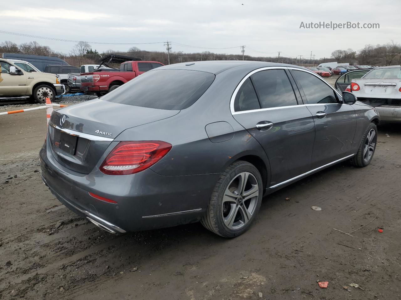 2019 Mercedes-benz E 300 4matic Gray vin: WDDZF4KB2KA688002