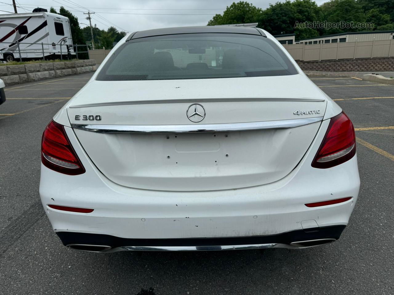 2019 Mercedes-benz E 300 4matic White vin: WDDZF4KB3KA524936