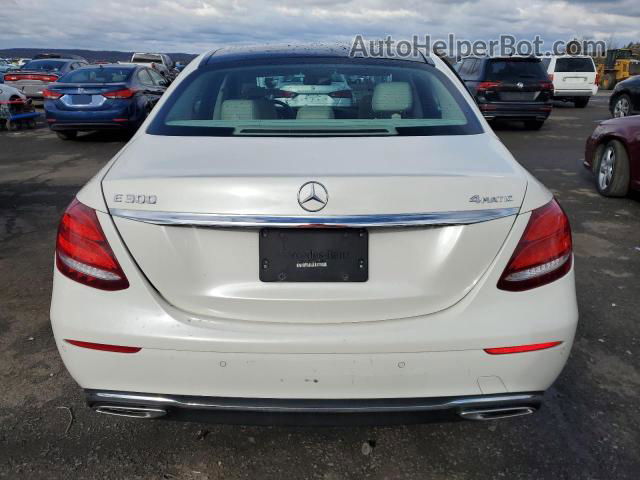 2019 Mercedes-benz E 300 4matic White vin: WDDZF4KB3KA602082