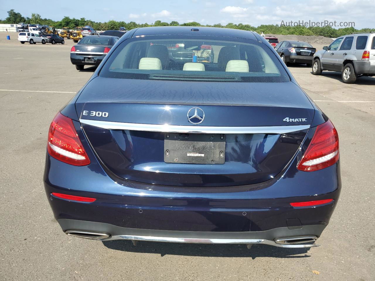 2019 Mercedes-benz E 300 4matic Синий vin: WDDZF4KB3KA656725