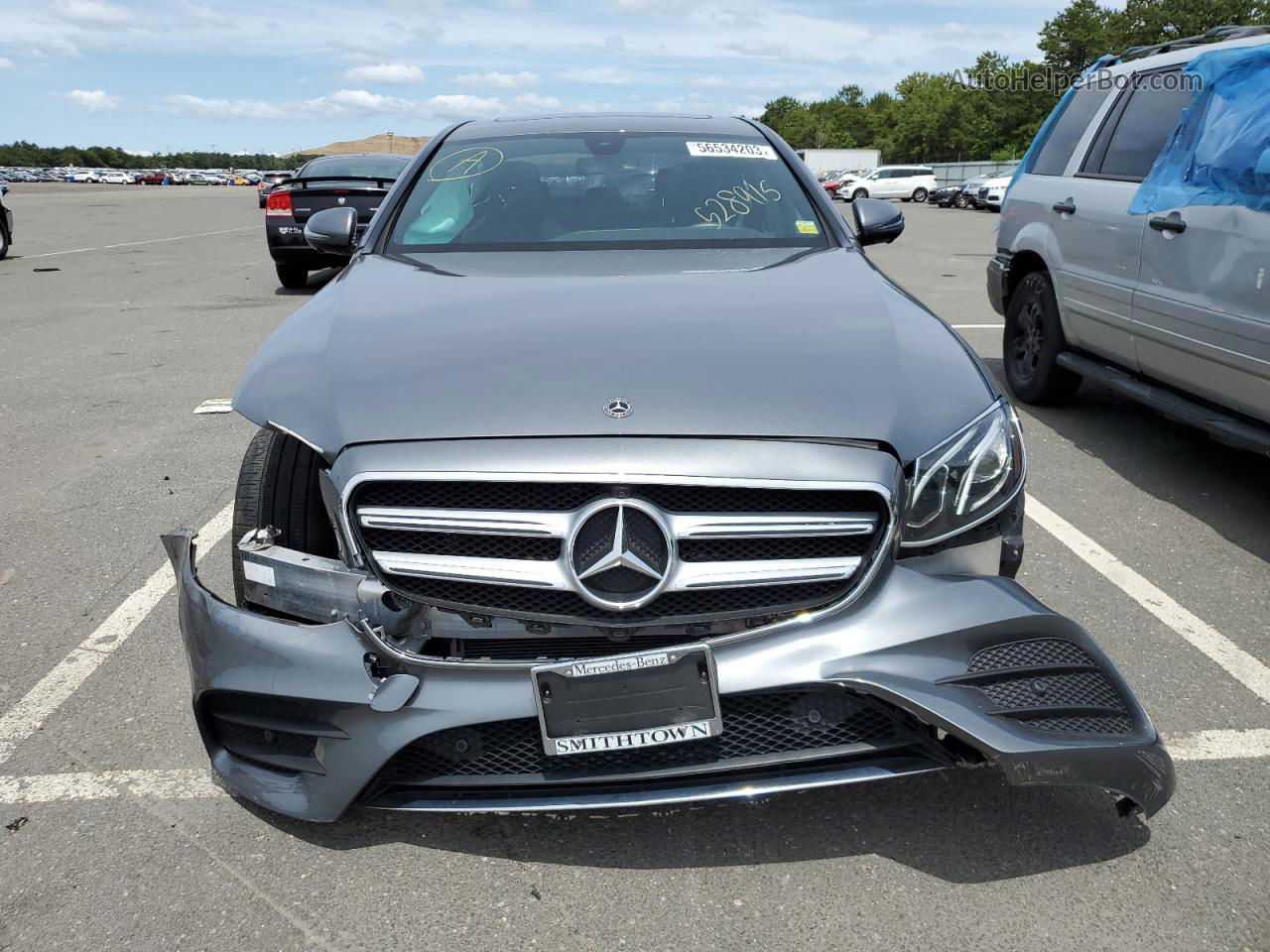 2019 Mercedes-benz E 300 4matic Silver vin: WDDZF4KB4KA528915