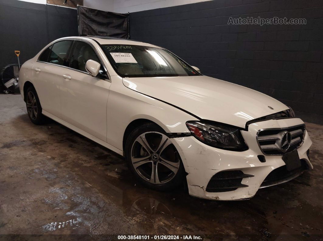 2019 Mercedes-benz E 300 4matic White vin: WDDZF4KB4KA577287