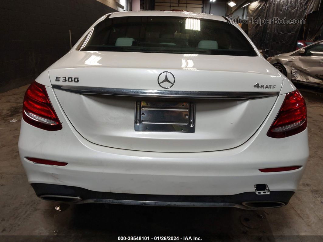 2019 Mercedes-benz E 300 4matic White vin: WDDZF4KB4KA577287