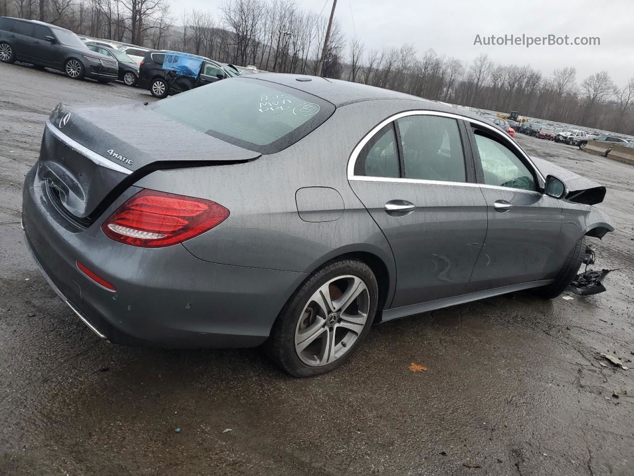 2019 Mercedes-benz E 300 4matic Silver vin: WDDZF4KB4KA593375